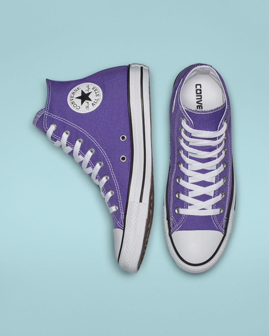 Dámské Boty Vysoké Converse Chuck Taylor All Star Classic Fialové | CZ FZXQ26